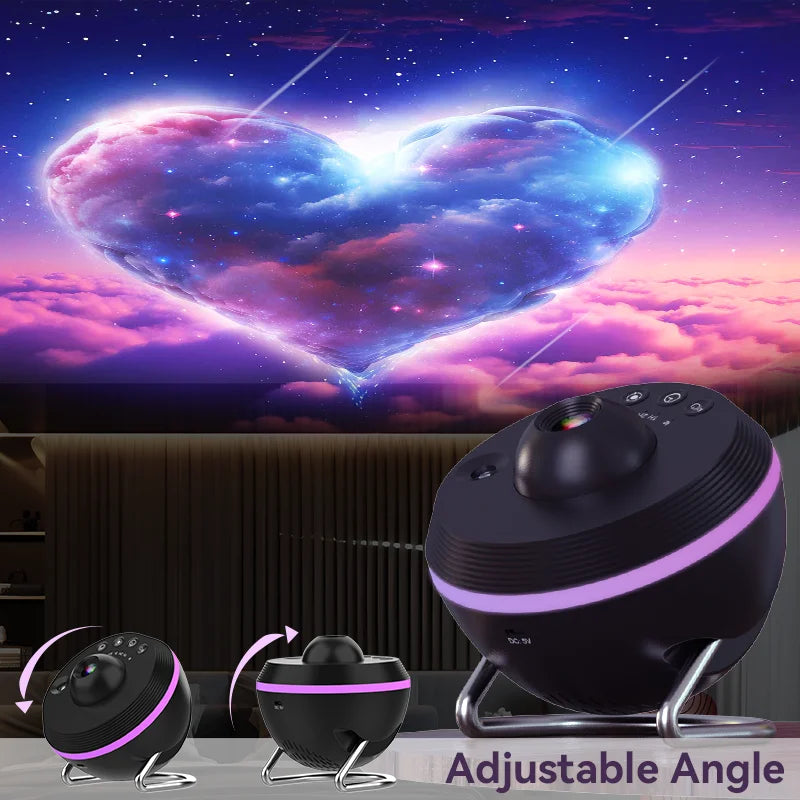 12-in-1 Projector 360° Rotating Space Night Light with Shooting Stars & Nebula Effects Ultra HD Planetarium Projector for Kids & Adults Bedroom Decor & Relaxation