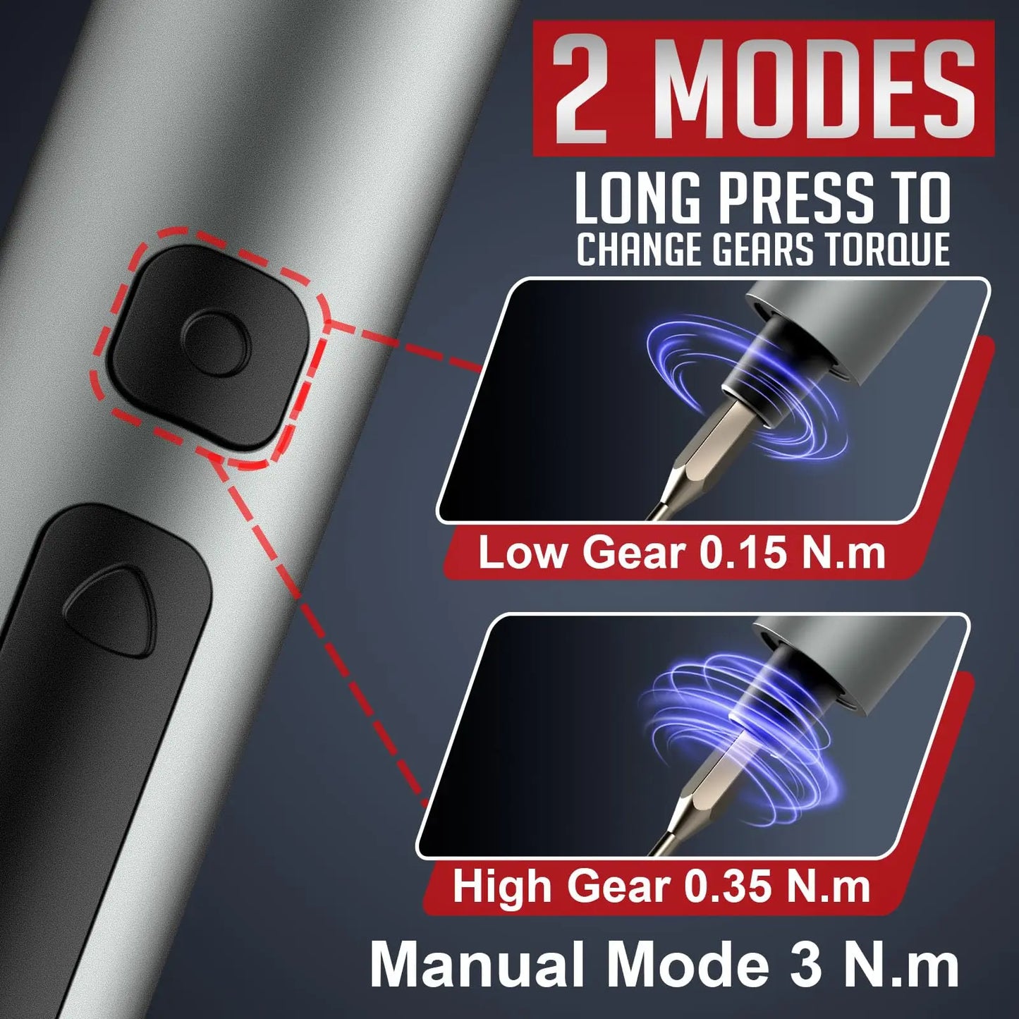 Professional 75-in-1 Magnetic Electric Screwdriver Kit 71 PH/TX Bits & 3 LED Lights Precision Power Tool for Electronics Repair