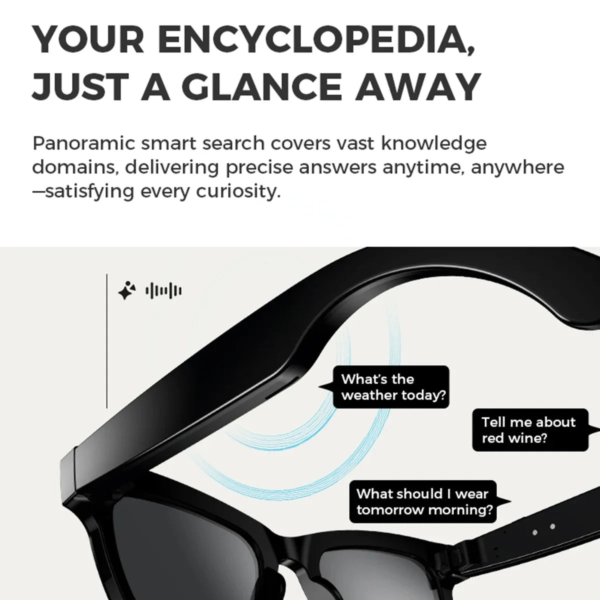 Smart AI Glasses Pro HD Anti-Shake Camera Noise-Canceling Calls & Wireless Bluetooth Eyewear