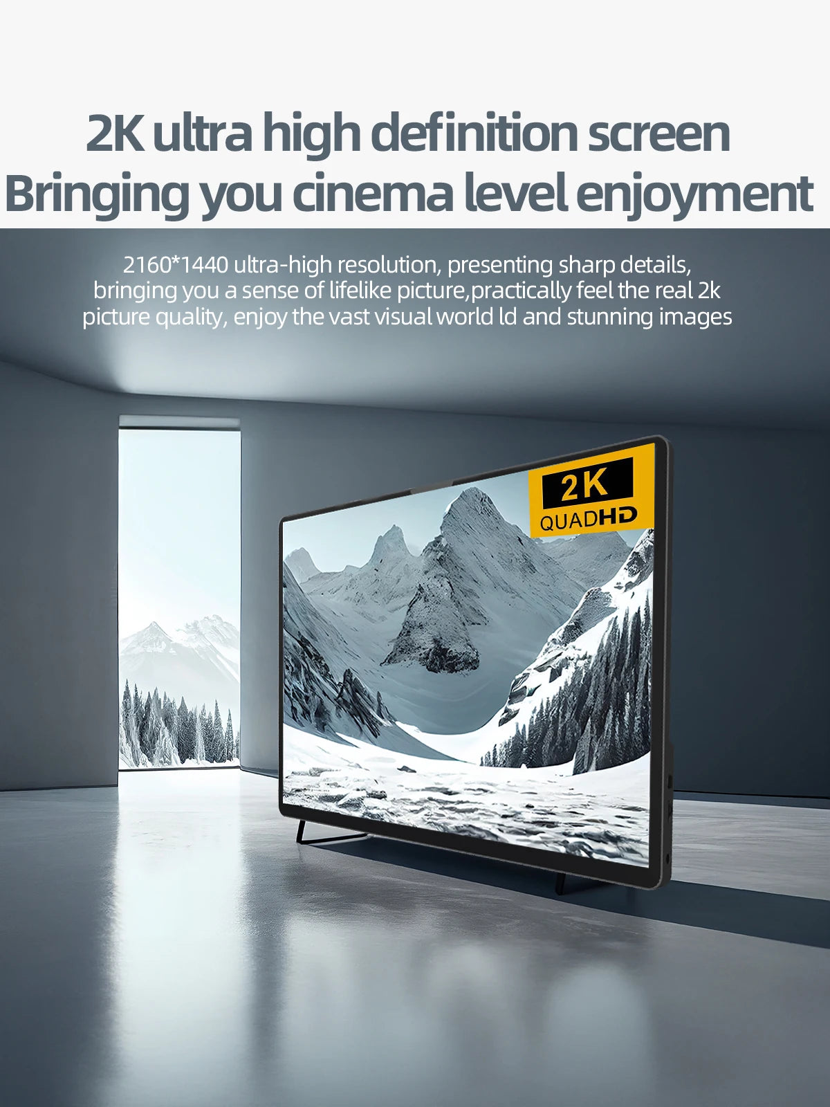 14-inch 2K Portable Monitor 2160x1440 IPS Screen HDMI/USB-C for Laptop/PS5/Xbox/Switch/Mobile