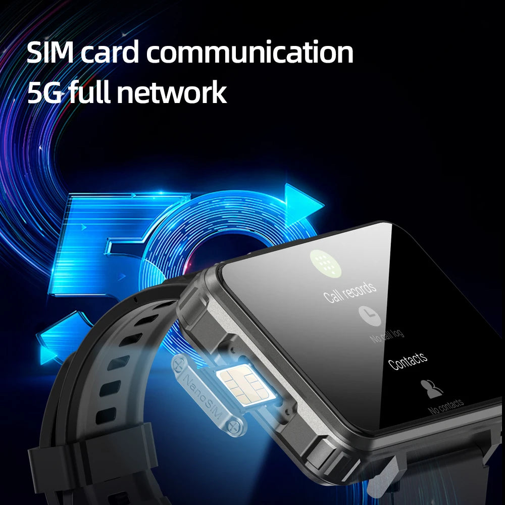 Montre connectée AMOLED 2,4 pouces HD 480 × 680 GPS/Wi-Fi Carte SIM Compatible TikTok et WhatsApp