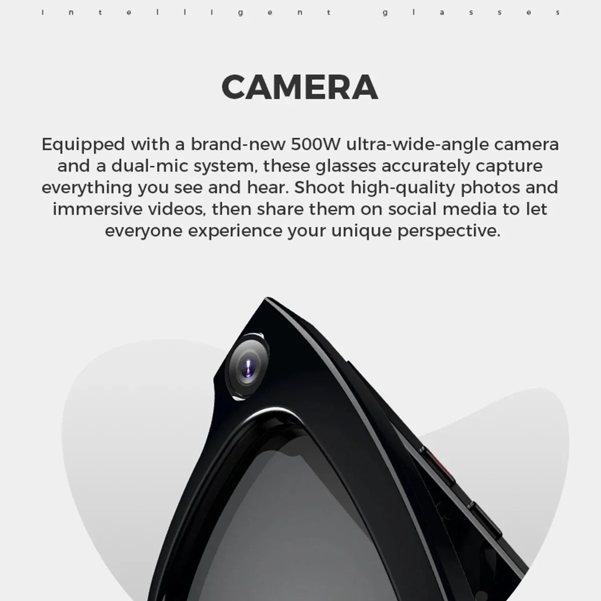 Smart AI Glasses Pro HD Anti-Shake Camera Noise-Canceling Calls & Wireless Bluetooth Eyewear