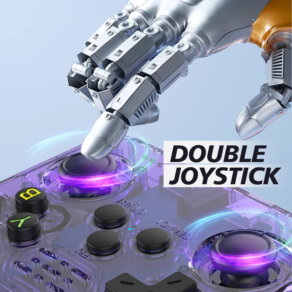 Retro Handheld with 3.5" IPS Linux OS 128GB storage 15K+ games dual joysticks Type-C charging