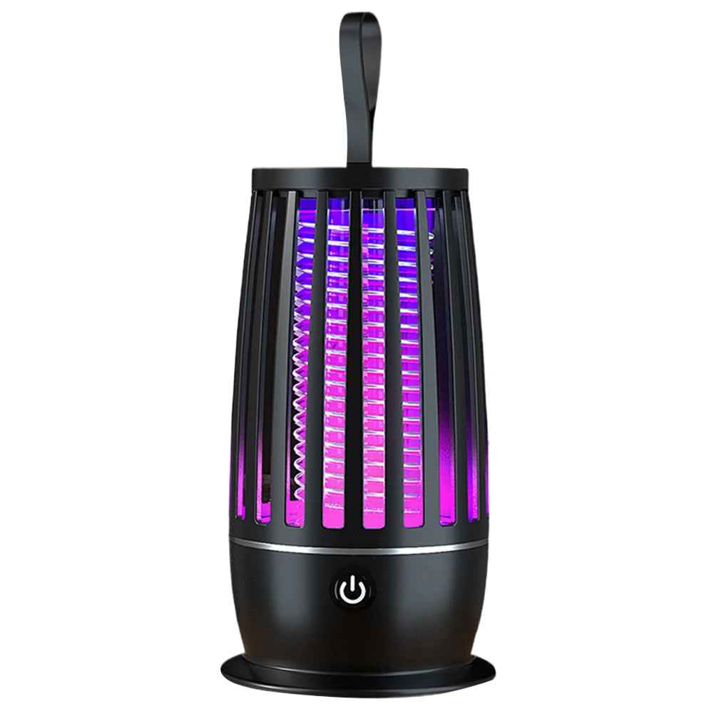 USB Rechargeable Electric Shock Mosquito Repellent Lamp Outdoor Camping LED Mosquito Repellent Lamp+Indoor Household Mosquito Killer (Photocatalyst/3000V High Voltage) IP65 Waterproof