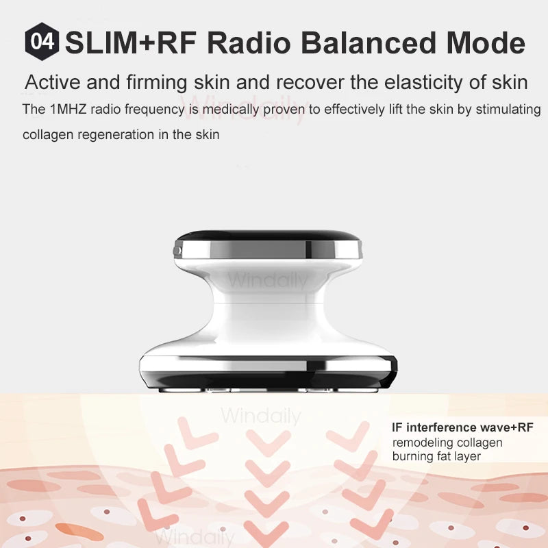 EMS+RF dual frequency lipolysis instrument intelligent slimming body shaping/LED phototherapy/fat burning massage three in one (suitable for slimming waist and legs)