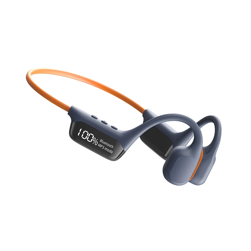 Turbo Bass Bone Conduction Sports Earphones Bluetooth 5.4+32GB Memory | IPX8 Professional Waterproof Universal for Swimming and Running Ultra Long Range MP3 Mode