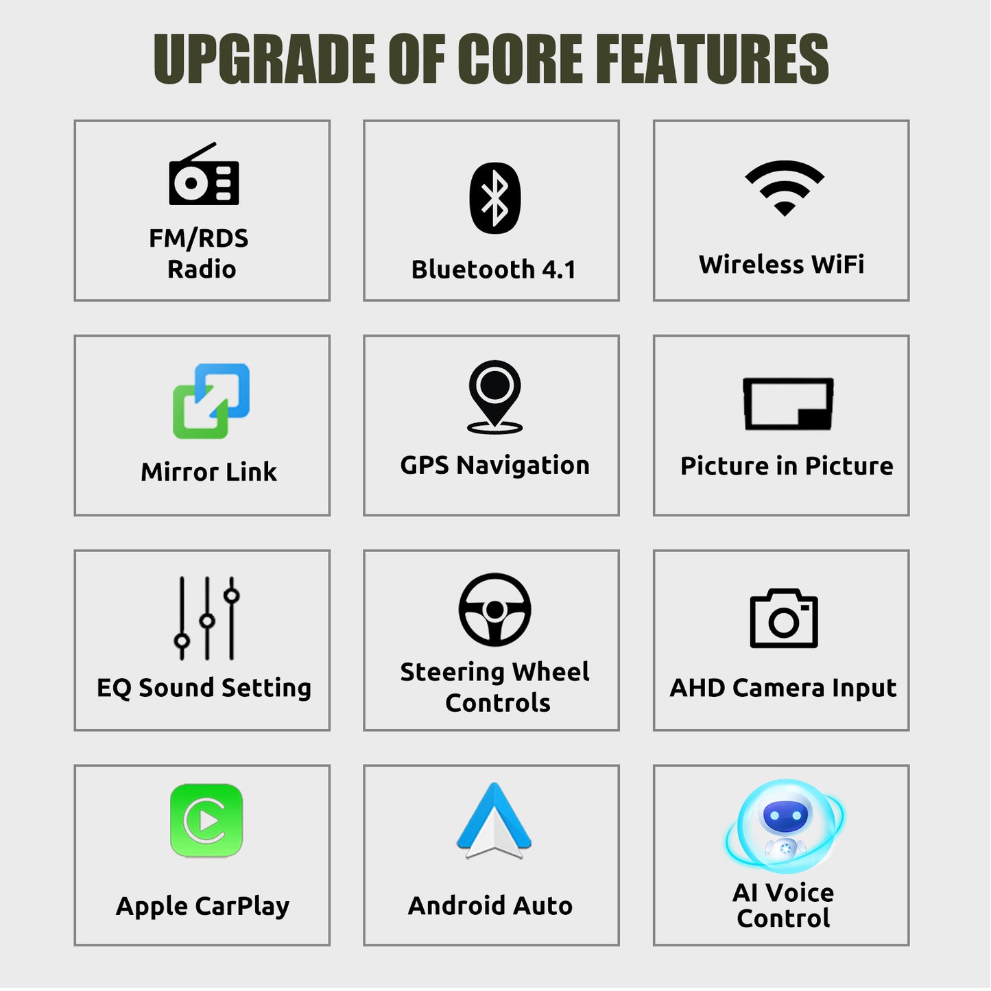 9" Android 14 4+64G Wireless CarPlay Stereo for VW Golf/Passat/Polo/Touran/Tiguan GPS NAVI WIFI BT FM EQ
