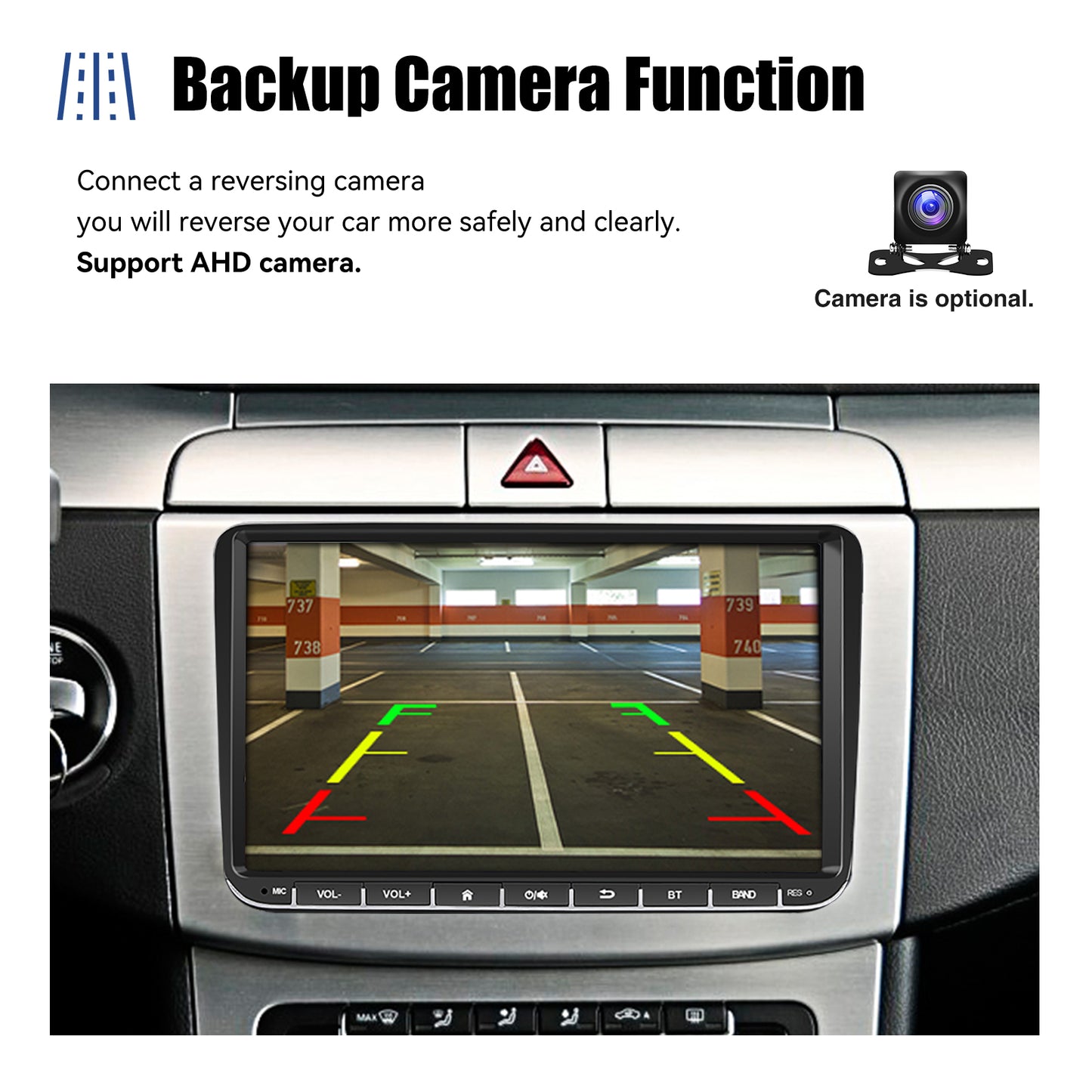 9" Android 14 4+64G Wireless CarPlay Stereo for VW Golf/Passat/Polo/Touran/Tiguan GPS NAVI WIFI BT FM EQ