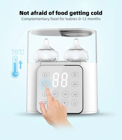 Baby Warmer Professional Edition 3 minute fast heating breast milk/formula universal automatic disinfection drying with LCD temperature display
