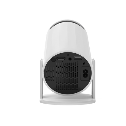 Equipped with Wifi Bt Outdoor Portable Projector, Automatic Trapezoidal Home/Movie Projector, 1080P/4K Intelligent Projector