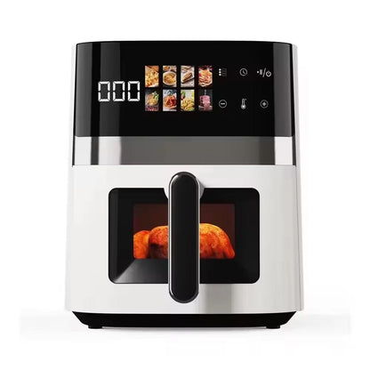 Home Intelligent Large Capacity Stainless Steel Air Fryer With Visual Display and Digital Control