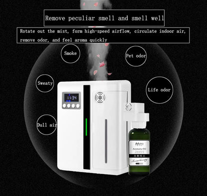 Machine d'aromathérapie murale intelligente Bluetooth 160 ml, grande capacité, système de parfum pour hall d'hôtel/maison, prend en charge le contrôle de la minuterie par application