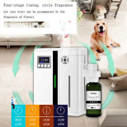 Machine d'aromathérapie murale intelligente Bluetooth 160 ml, grande capacité, système de parfum pour hall d'hôtel/maison, prend en charge le contrôle de la minuterie par application