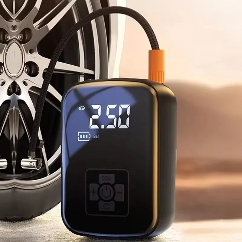 Wireless/Wired Car Tire Inflator Pump for Motorcycle/Bike/Boat/AUTO 12V DC Air Compressor