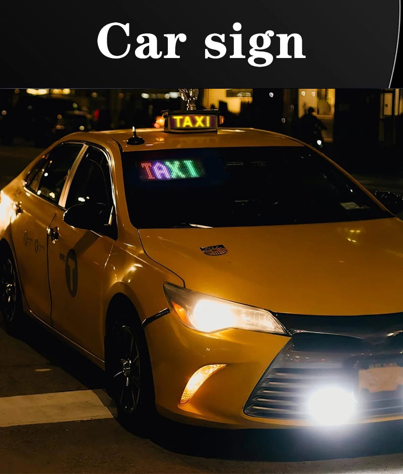 RGB LED Matrix Panel for Trucks Bluetooth App-Controlled DIY Programmable Scrolling Eyes