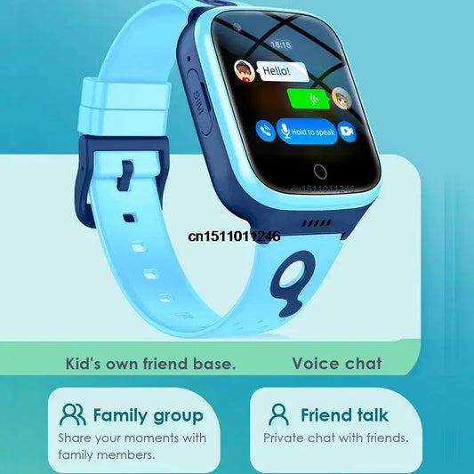 4G Smart Watch Children's Gift GPS WiFi 1000mAh Video Call Tracker Location SOS Call Back Monitor Mobile Watch