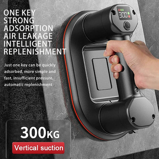Elektrischer Vakuumheber in Industriequalität, 300 kg, hohe Tragkraft, intelligentes LCD-Display für die Handhabung von Granit/Glas/Fliesen