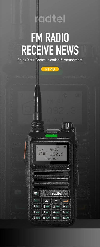 DMR Dual Mode Walkie Talkie Analog/Digital 2-Way Radio Dual Time Slot 1024CH Ham Radio