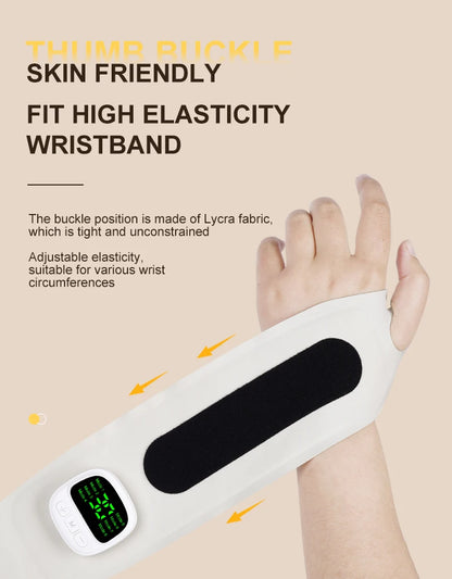 Appareil de massage du poignet sans fil à chargement USB soulage la ténosynovite/fatigue de la main de la souris appareil de thérapie par vibration portable