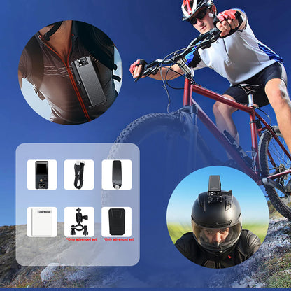 1080P HD Mini Camera 3000mAh Body Mount, 180° Rotating for Bike/Sports/Car/DVR/Webcam