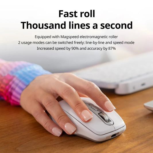 Bluetooth Wireless Mute Mouse Soft Sound Office Tablet For Women