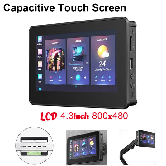 4.3inch IPS LCD Touch Screen (800×480)  5-Point Capacitive & ESP32-S3 LX7 Dual-Core 240MHz, WiFi/BLE Development Board