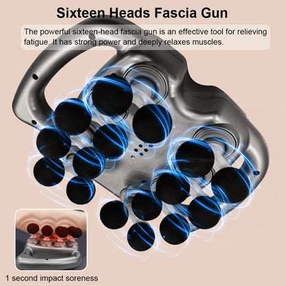 Head Fascia Massage Gun High Frequency Deep Tissue Therapy Neck/Shoulder/Waist Relief
