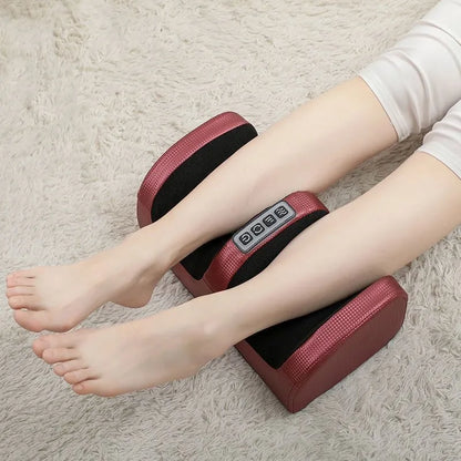 Hot compress+kneading foot therapy massager with constant temperature for deep relaxation of calves/arms Home office multifunctional massage machine in black and red