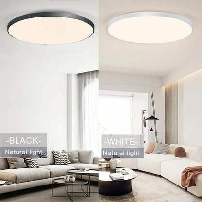 Plafonnier LED intelligent 36 W/50 W, intensité variable, avec application et télécommande, pour chambre/salon, 16 millions de couleurs