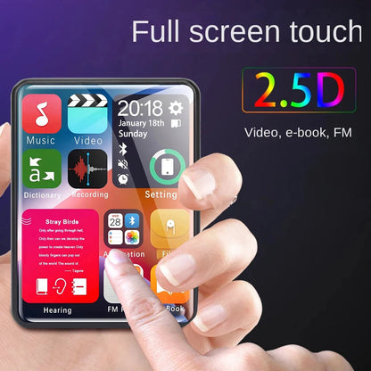 4GB Built-in Bluetooth MP4 Player 2.4 Inch IPS Touch Screen, Supports TF Card Hi-Res Audio with FM/E-book/Recorder