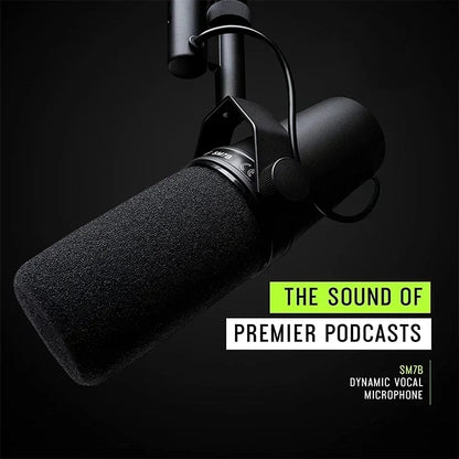 Professional dynamic microphone for live streaming/recording studio/podcast, suitable for multiple scenarios with adjustable frequency response