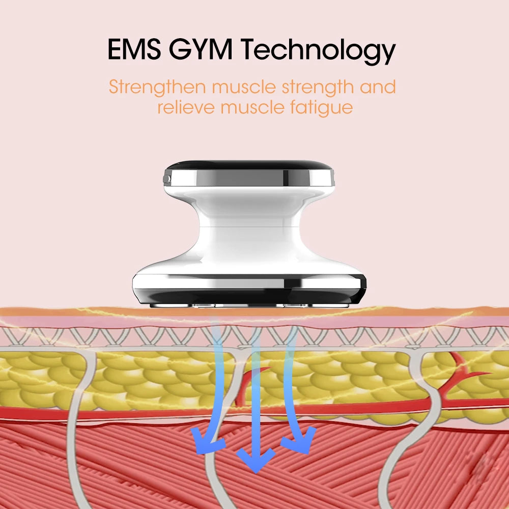 Tightening skin, fat burning, weight loss and beauty device EMS RF slimming massager machine+30ml collagen shaping massage oil
