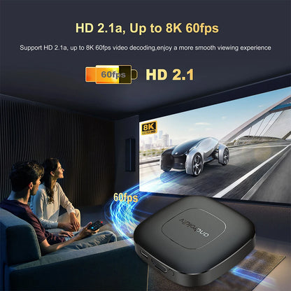 Smart Home Theater TV Box Allwinner H313 Google Assistant Netflix Streaming Bluetooth Media Player 2G16G 2.4G5G Wifi T1 Android 14