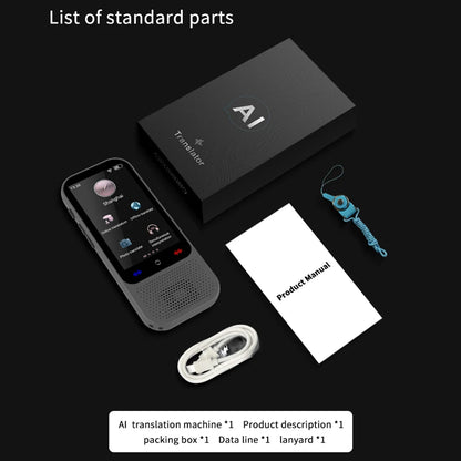 Appareil de traduction IA portable, 138 langues, traduction vocale en temps réel, 16 modes hors ligne et fonction ChatGPT, conversation bidirectionnelle, essentiel pour les voyages d'affaires