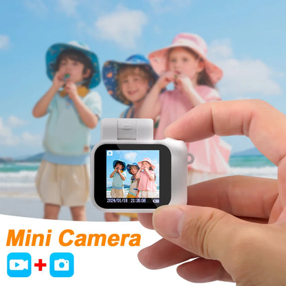 1080P HD Mini Camera w/ Screen Flash & Battery Dock Ultra Compact Portable Video Recorder