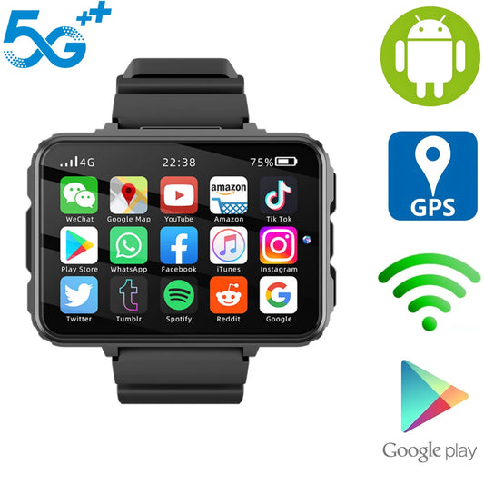 ‌2.4" AMOLED Smart watch HD 480×680 GPS/WiFi SIM Card TikTok & WhatsApp Support