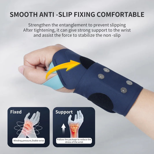 Wireless wrist massager with massage function to relieve wrist and wrist tube fatigue Heated USB rechargeable warming pad wristband