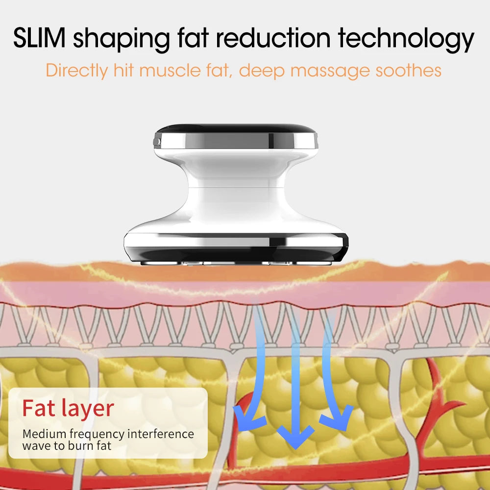 Tightening skin, fat burning, weight loss and beauty device EMS RF slimming massager machine+30ml collagen shaping massage oil