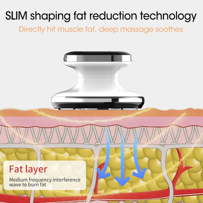 Tightening skin, fat burning, weight loss and beauty device EMS RF slimming massager machine+30ml collagen shaping massage oil