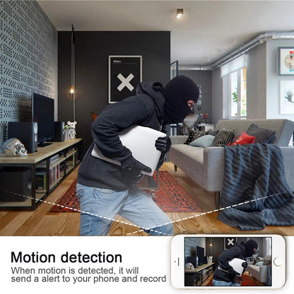 Caméra cachée avec réveil WiFi 1080P et vision nocturne infrarouge pour la sécurité à domicile et au bureau