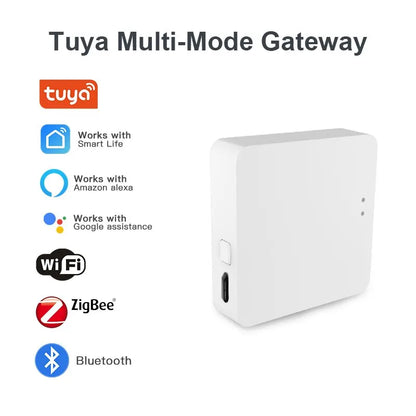 Tuya Smart Hub - Multi-Protocol Gateway for Zigbee & Bluetooth Devices | Works with Alexa, Google Home | Wireless Smart Home Bridge & Remote Control