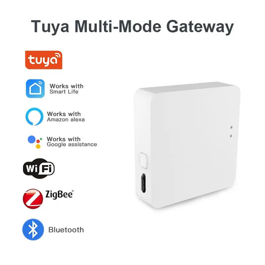 Tuya Smart Hub - Multi-Protocol Gateway for Zigbee & Bluetooth Devices | Works with Alexa, Google Home | Wireless Smart Home Bridge & Remote Control