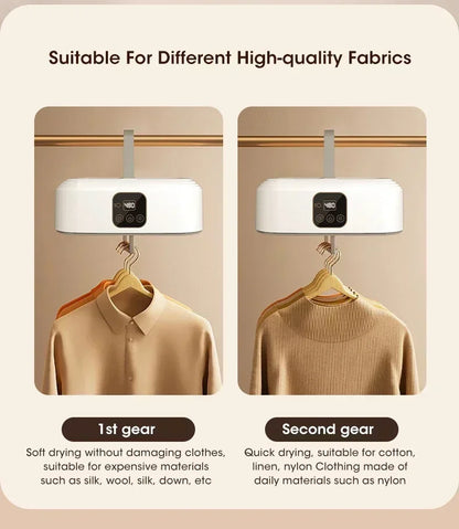 Mini Foldable Electric Dryer Portable Travel Dryer with Timer & Drying Bag Fast Drying for Clothes Underwear Socks Compact Cabinet Design