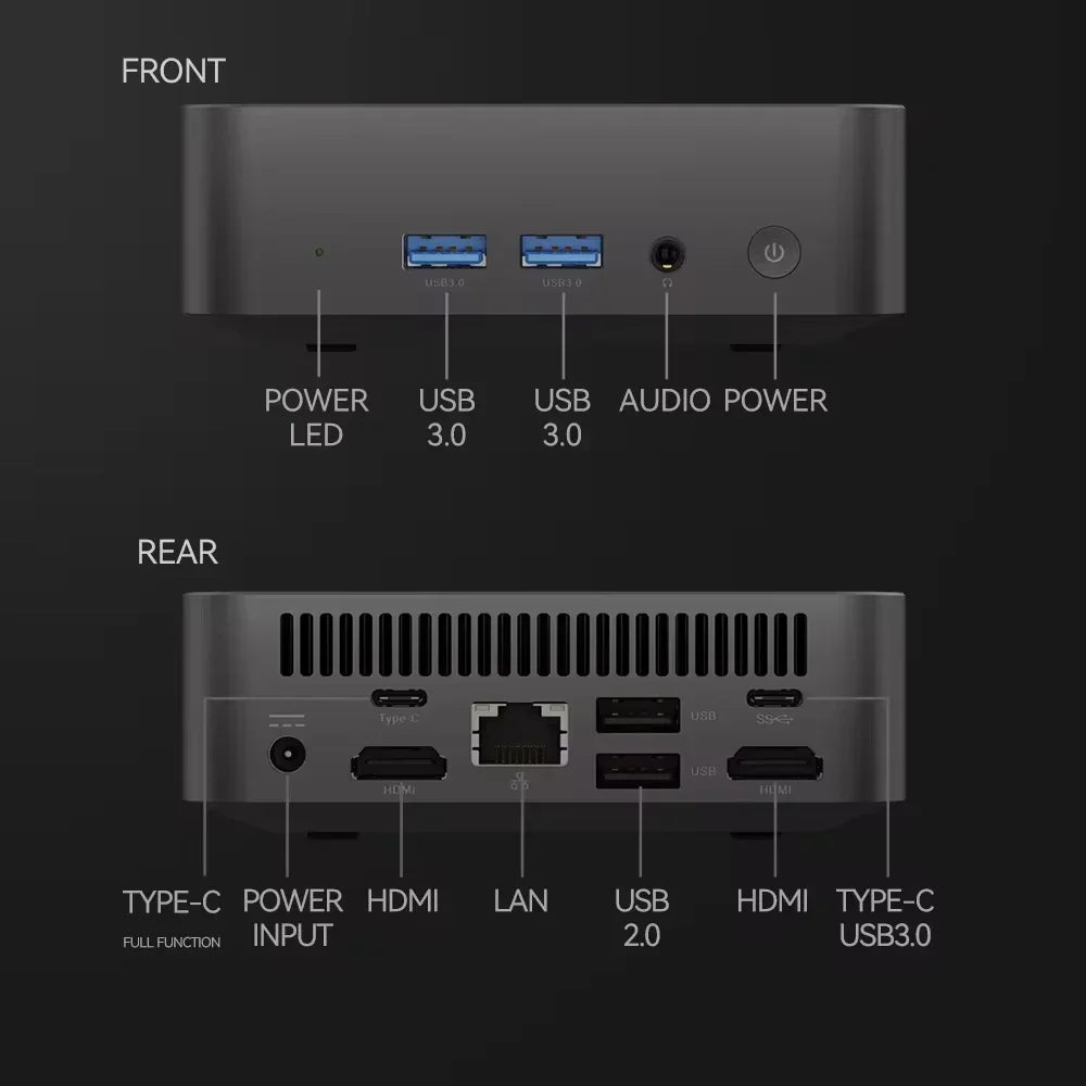 Intel Core i9 8950Hk Celeron Windows 11 Desktop-Computer 16Gb Lpddr4 1Tb 2Tb M.2 SSD Wifi 6 1000Mbps Gaming-Computer Mini-Computer