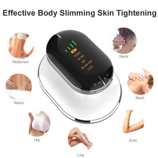 EMS+RF dual frequency lipolysis instrument intelligent slimming body shaping/LED phototherapy/fat burning massage three in one (suitable for slimming waist and legs)