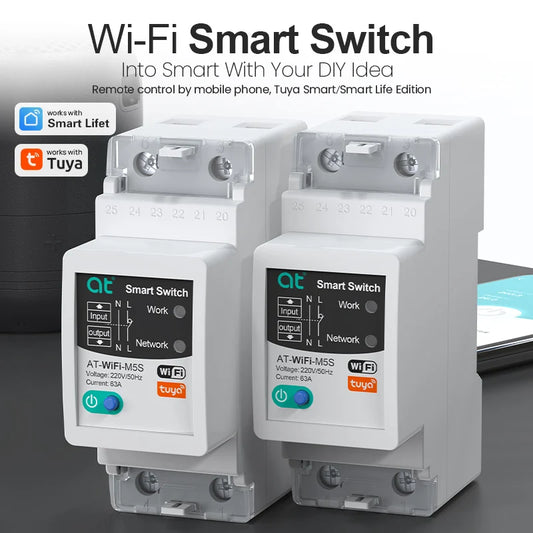 Tuya WiFi Smart Circuit Breaker Smart Home Wireless Controller