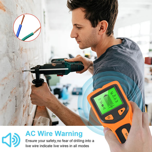 5-in-1 professional wall detector for metal/wire/wood depth tracking (no battery) Electric Wall Scanner
