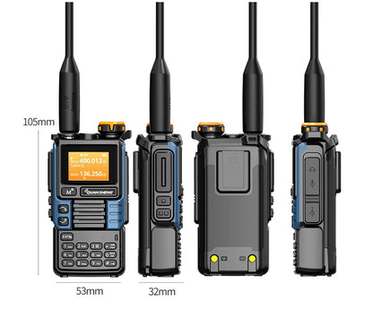Interphone UV-K6 amélioré UV-K5 5 W haute puissance bande aérienne UHF/VHF double bande codage DTMF brouilleur radio FM diffusion météo NOAA chargement Type-C réglage de fréquence sans fil