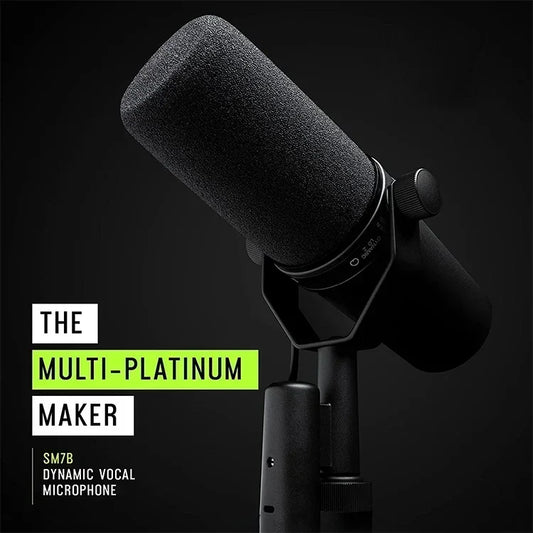 Professional dynamic microphone for live streaming/recording studio/podcast, suitable for multiple scenarios with adjustable frequency response