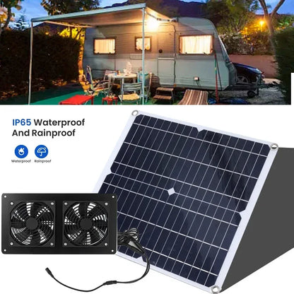 Außenlüfter für Solarpanel-Abluftventilator, RV-Gewächshaus-Luftpumpenkühlung 